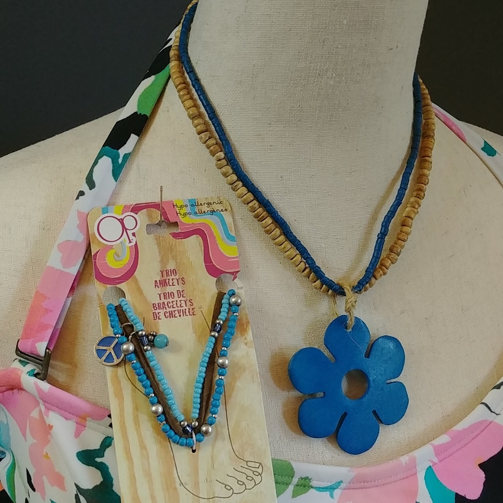 NWT OP Anklet and Necklace Set